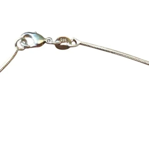 925 Sterling Silver Snake Chain Necklace 24" Jewelry Accessory Sliver Tone - Picture 4 of 5